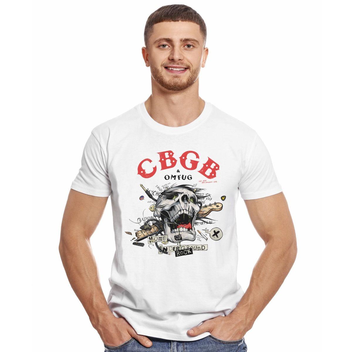 CBGB HOME OF UNDERGROUND ROCK POLERA MANGA CORTA HOMBRE-2