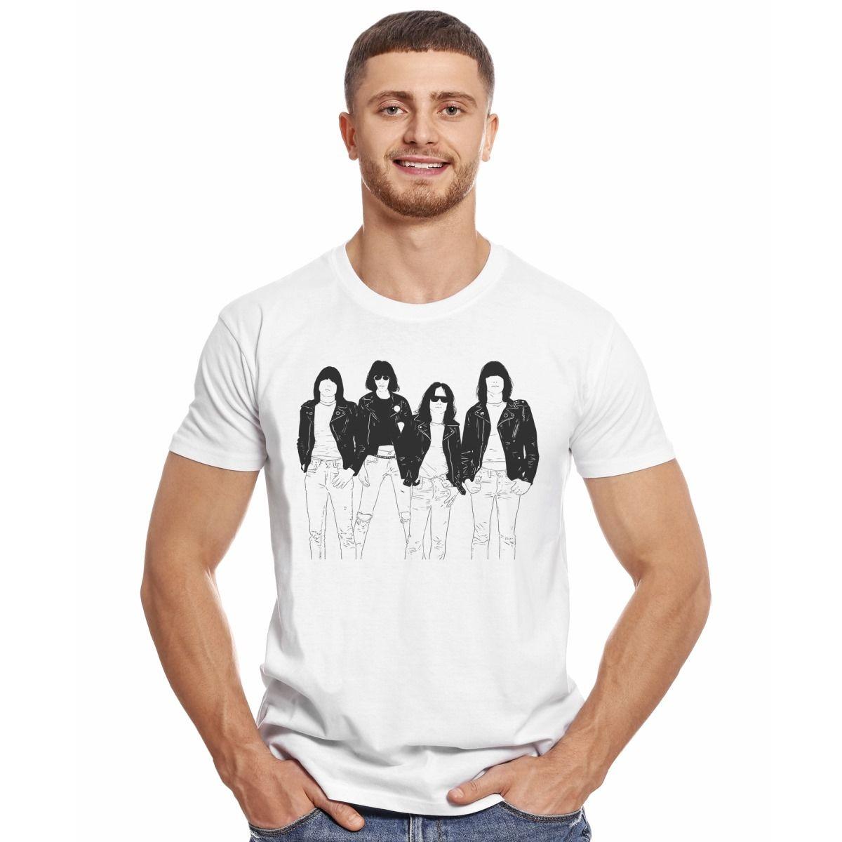 RAMONES SILHOUETTES POLERA MANGA CORTA HOMBRE-2