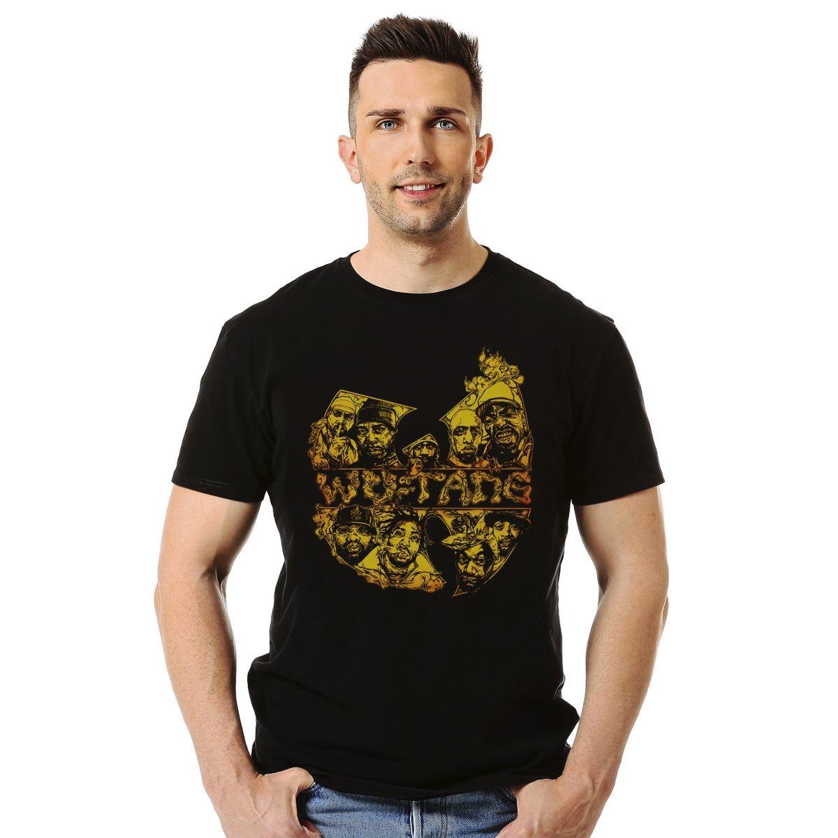 Polera Wu Tang Clan Logo Faces Caras-2