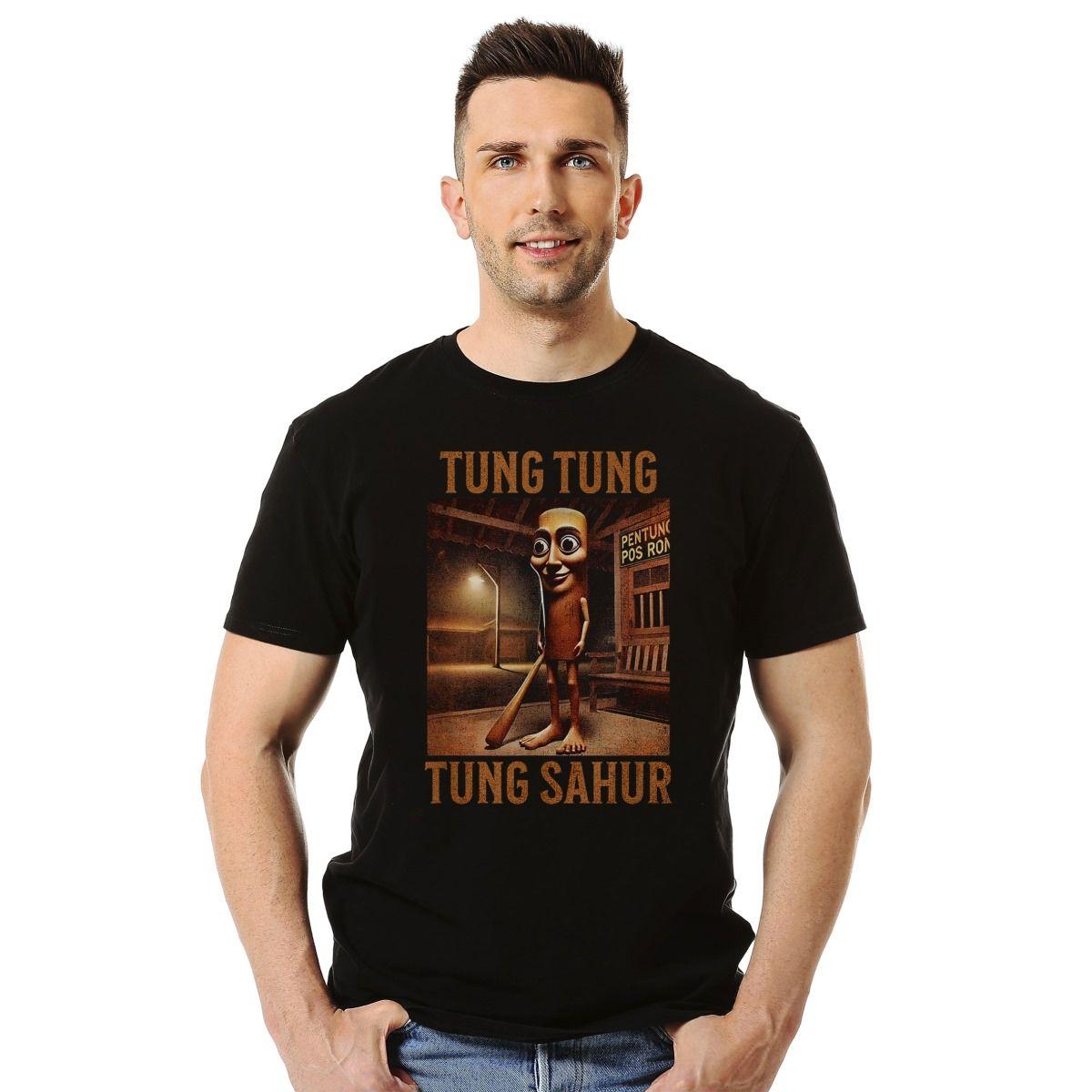 ITALIAN BRAINROT TUNG TUNG TUNG SAHUR 3 MEME POLERA MANGA CORTA HOMBRE-2