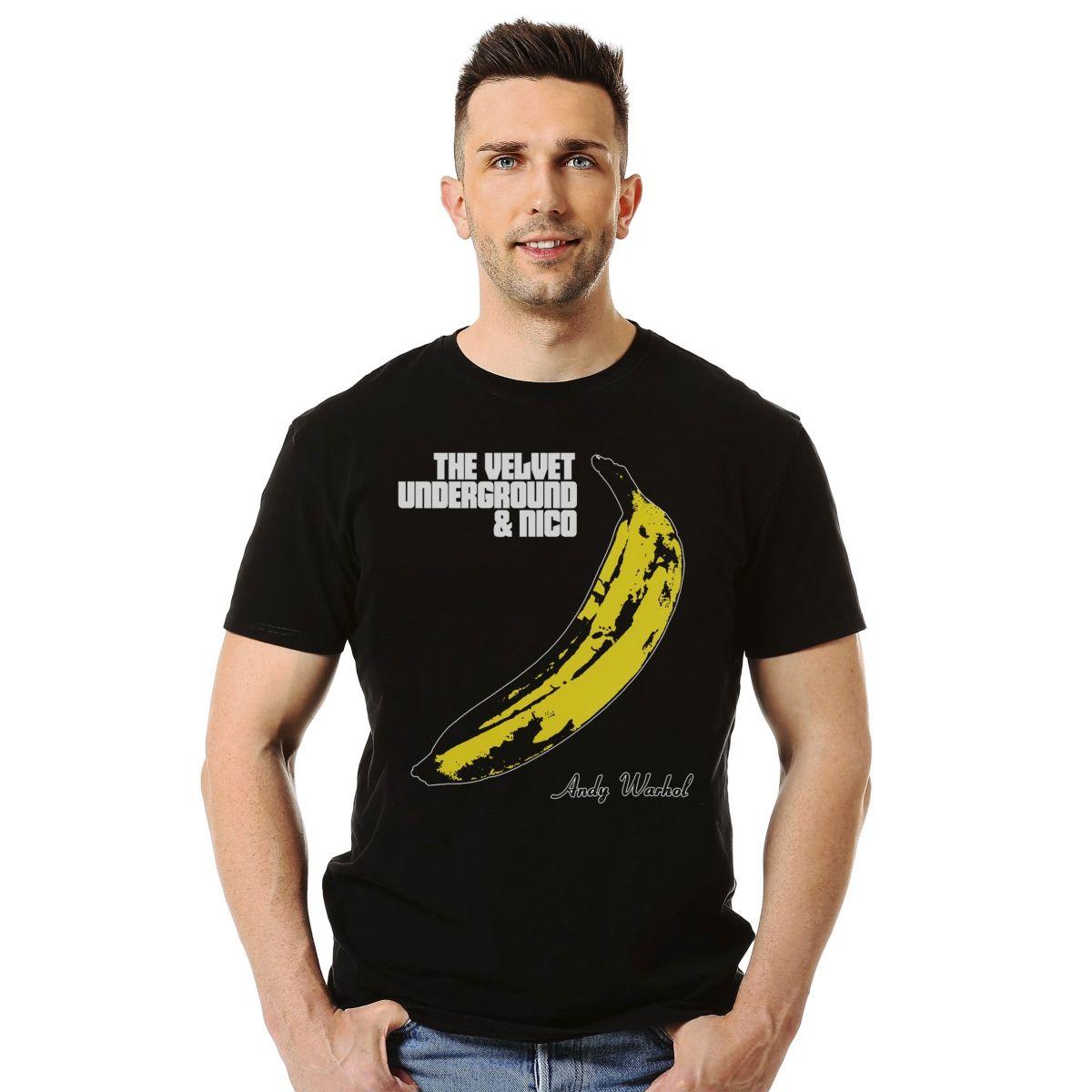 THE VELVET UNDERGROUND AND NICO ANDY WARHOL POLERA MANGA CORTA HOMBRE-2