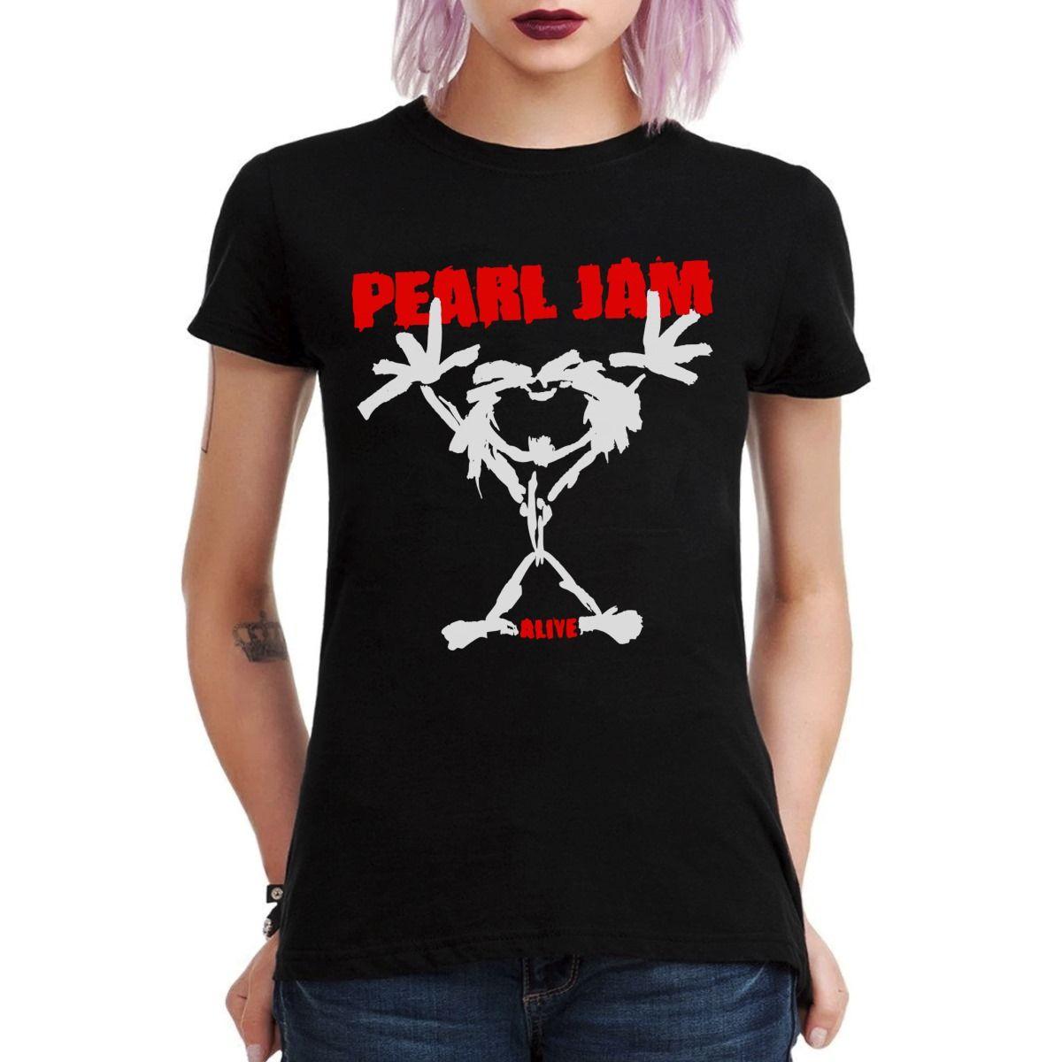 PEARL JAM ALIVE POLERA MUJER-2