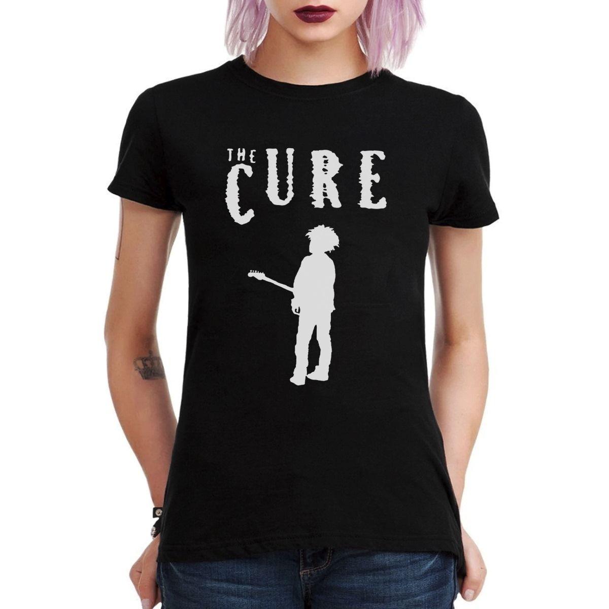 THE CURE ROBERT SMITH STENCIL POLERA MUJER-2