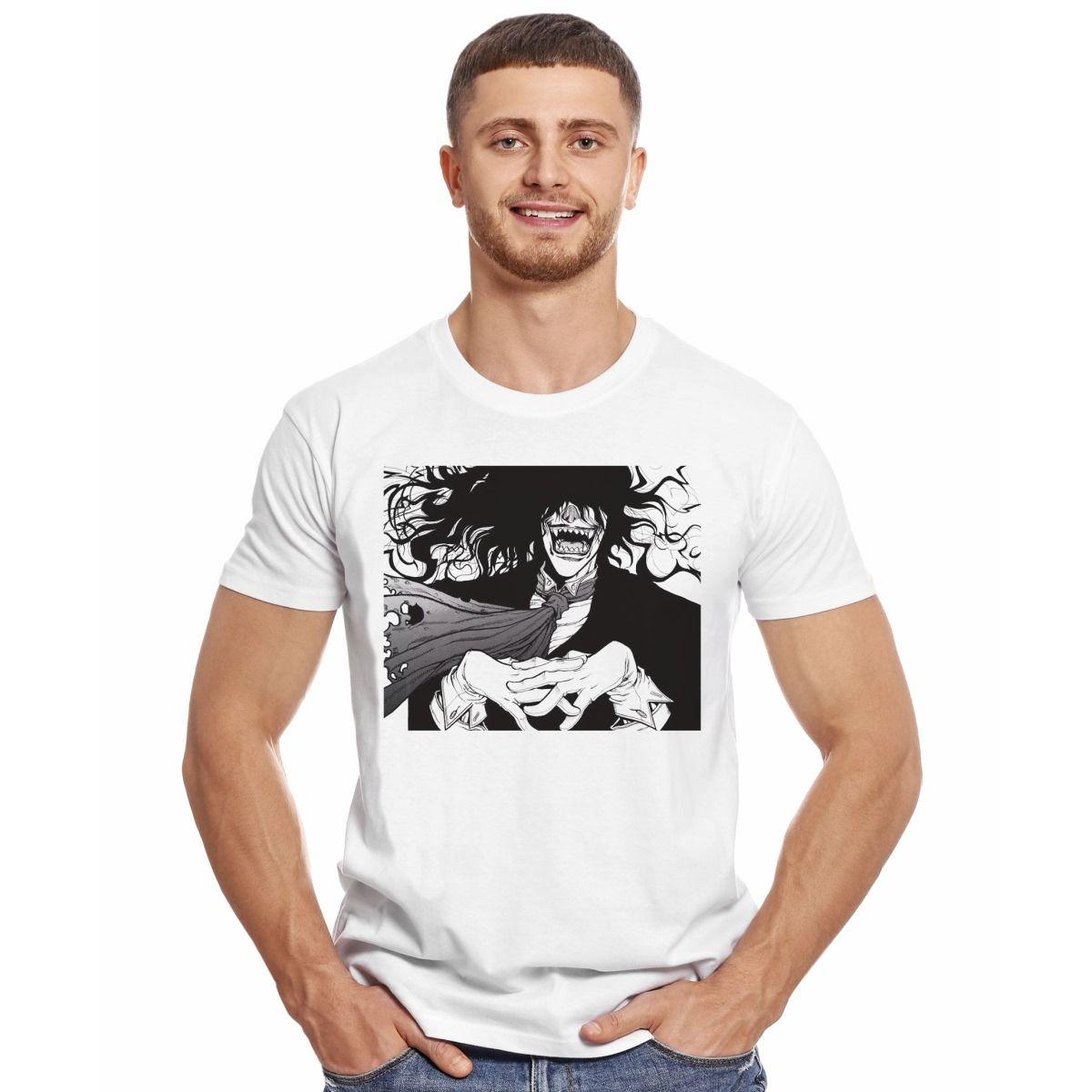 HELLSING ALUCARD MANGA POLERA MANGA CORTA HOMBRE-2