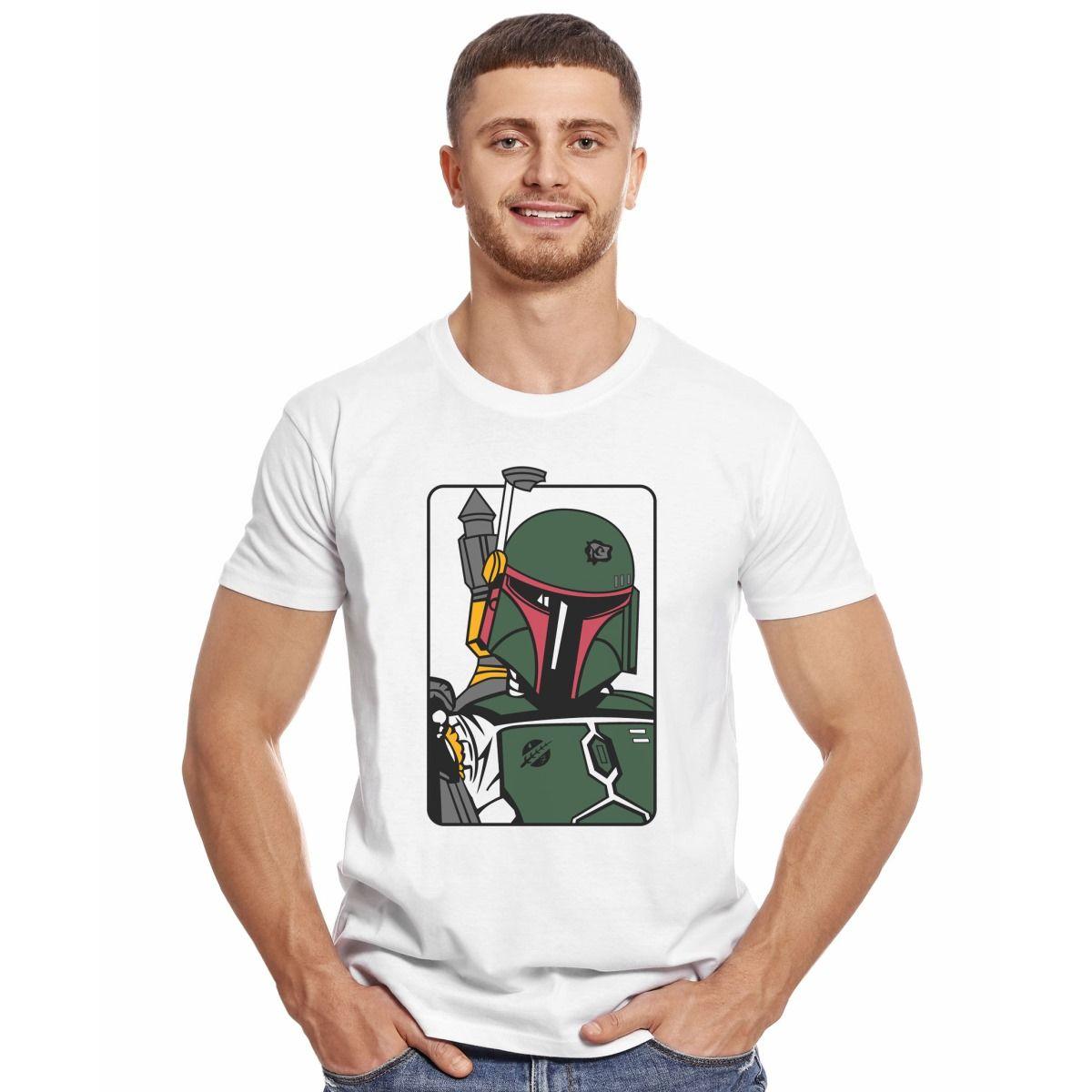 BOBA FETT CARTOON POLERA MANGA CORTA HOMBRE-2