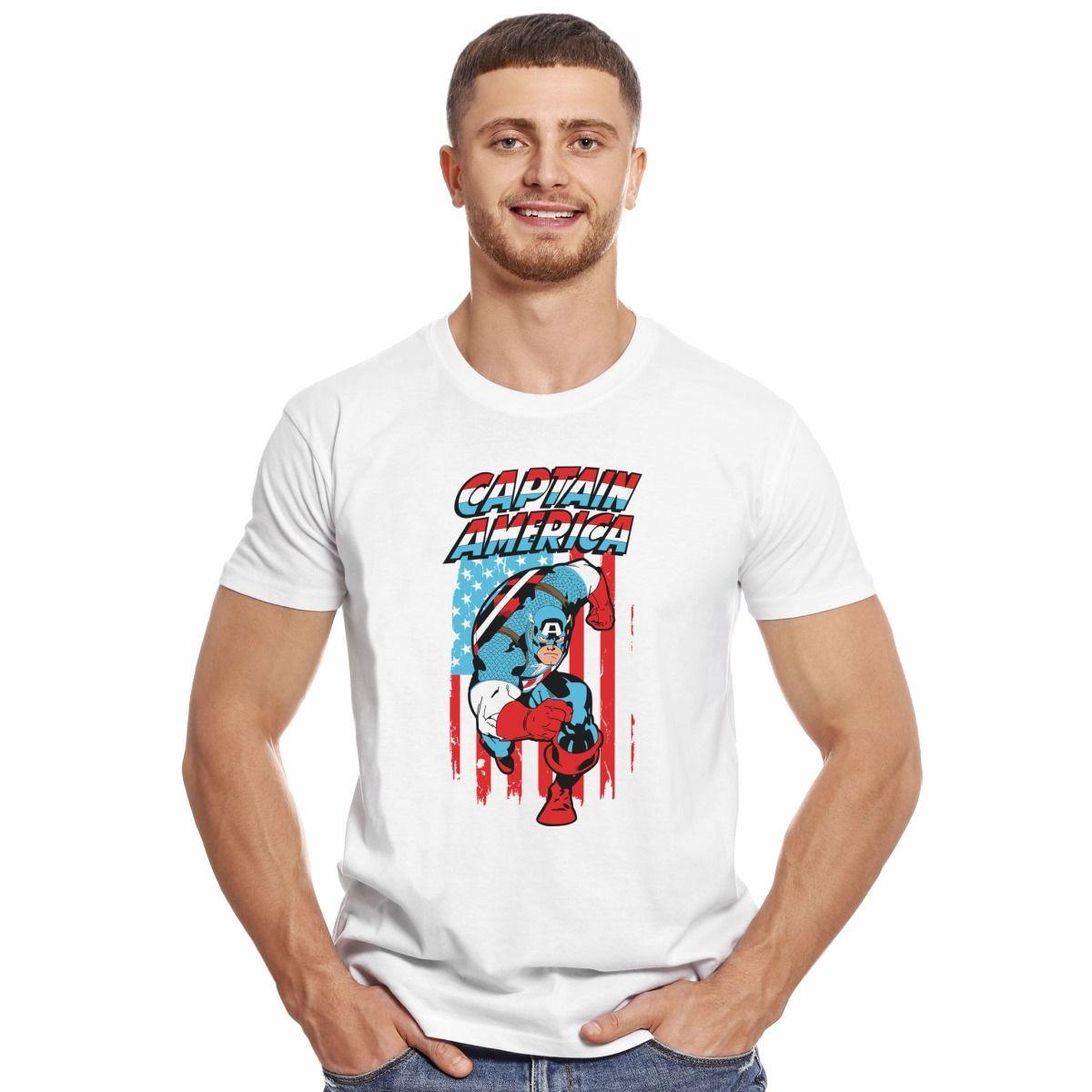 CAPITAN AMERICA BANDERA POLERA MANGA CORTA HOMBRE-2