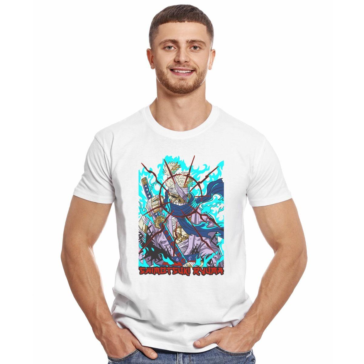 ONE PIECE SHIMOTSUKI RYUMA ESPADA POLERA MANGA CORTA HOMBRE-2