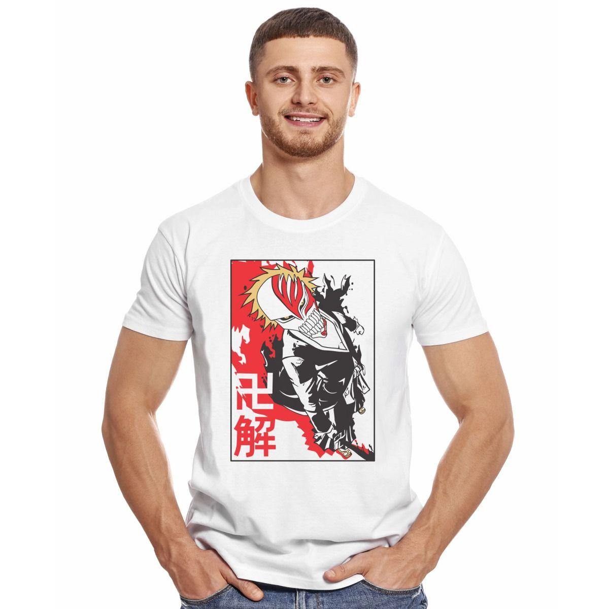 BLEACH ICHIGO KUROSAKI ESPADA POLERA MANGA CORTA HOMBRE-2