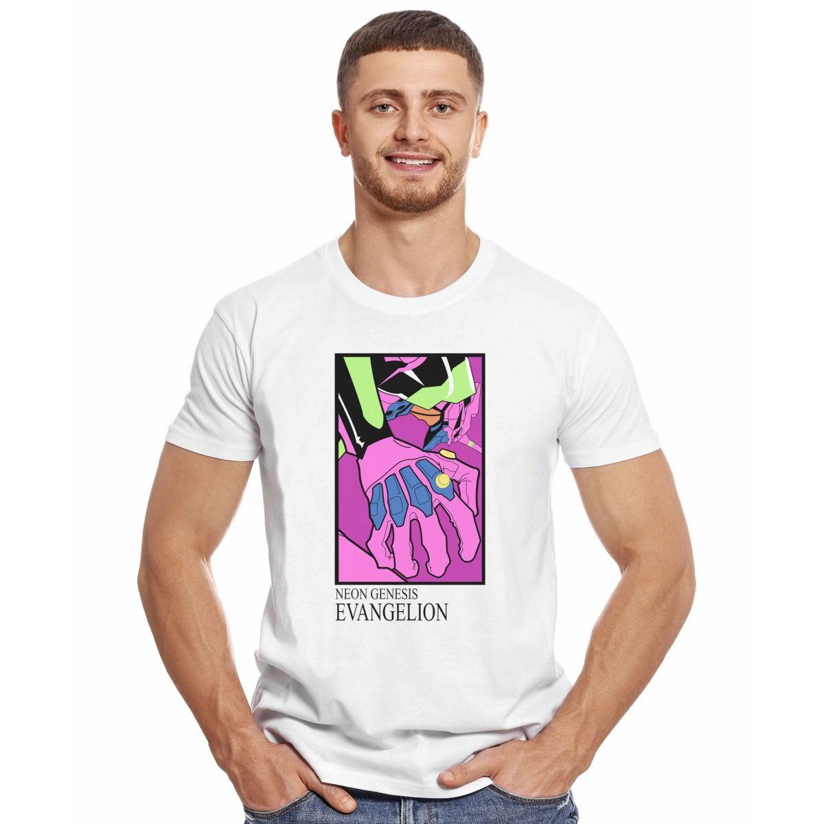 EVANGELION UNIDAD 01 POSTER POLERA MANGA CORTA HOMBRE-2