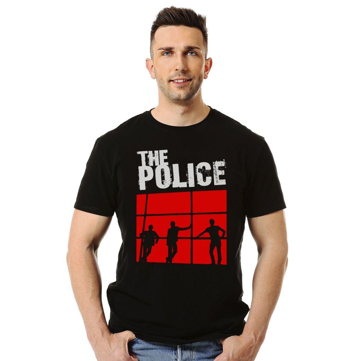 THE POLICE POSTER SOMBRAS POLERA MANGA CORTA HOMBRE-2