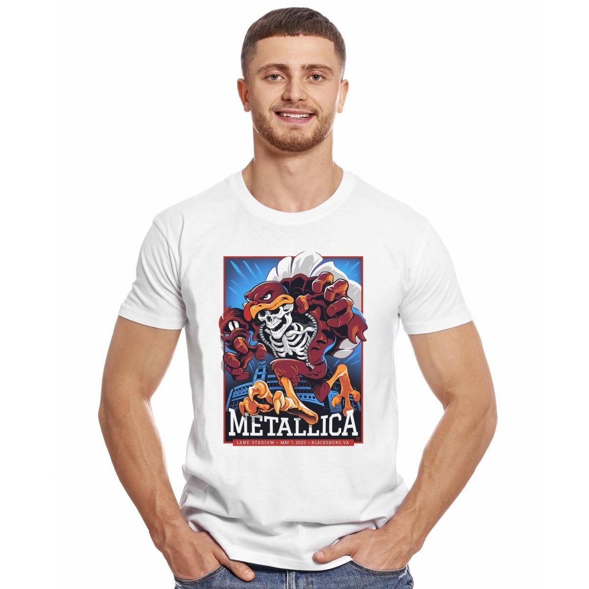 METALLICA BLACKSBURG TOUR 2025 POLERA MANGA CORTA HOMBRE-2