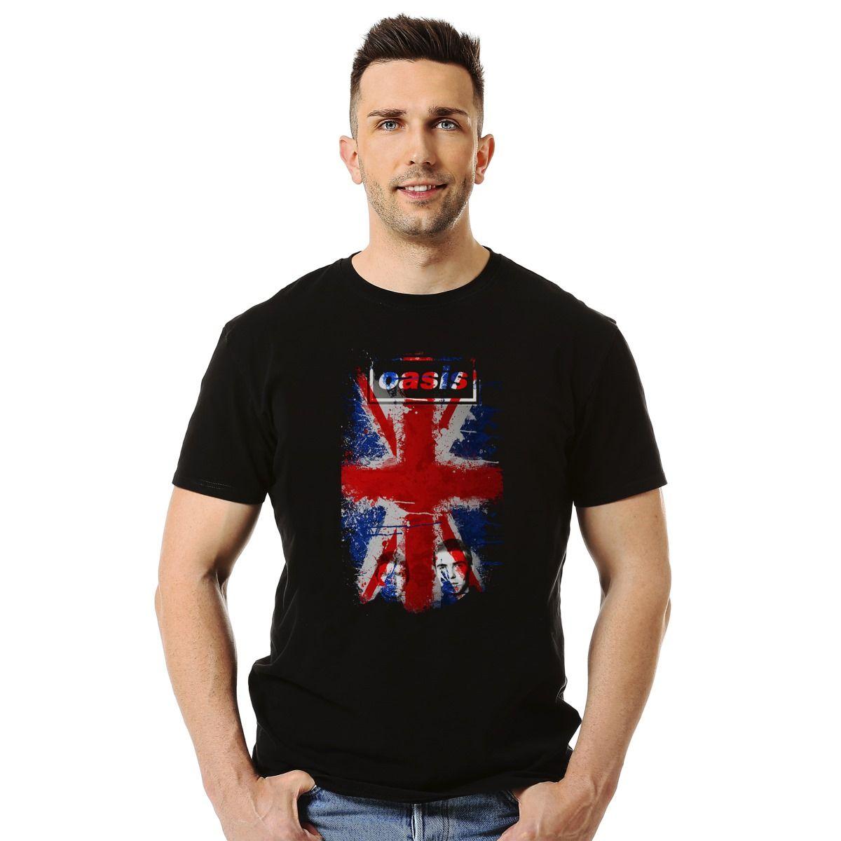 Polera Oasis Flag Bandera Britanica Rock-2