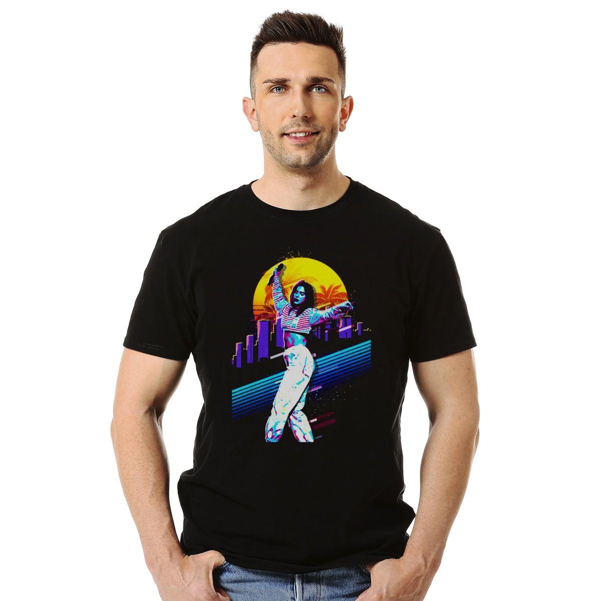 DUA LIPA VINTAGE DANCE POLERA MANGA CORTA HOMBRE-2