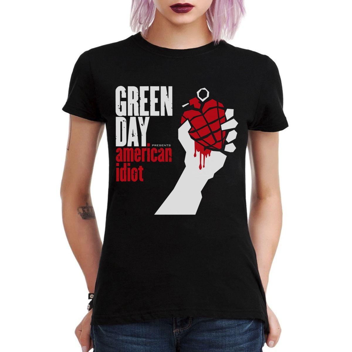 GREEN DAY PRESENTS AMERICAN IDIOT GRANADA POLERA MUJER-2
