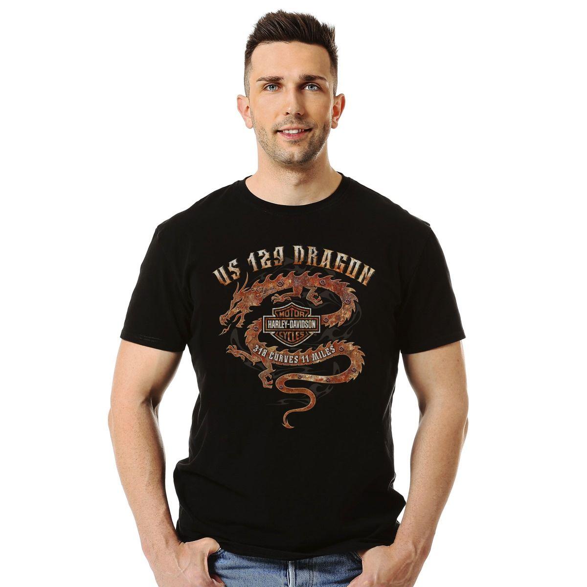 HARLEY DAVIDSON DRAGON POLERA MANGA CORTA HOMBRE-2
