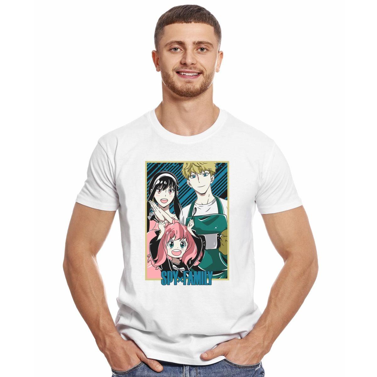 SPY X FAMILY LOID YOR ANYA FORGER POLERA MANGA CORTA HOMBRE-2