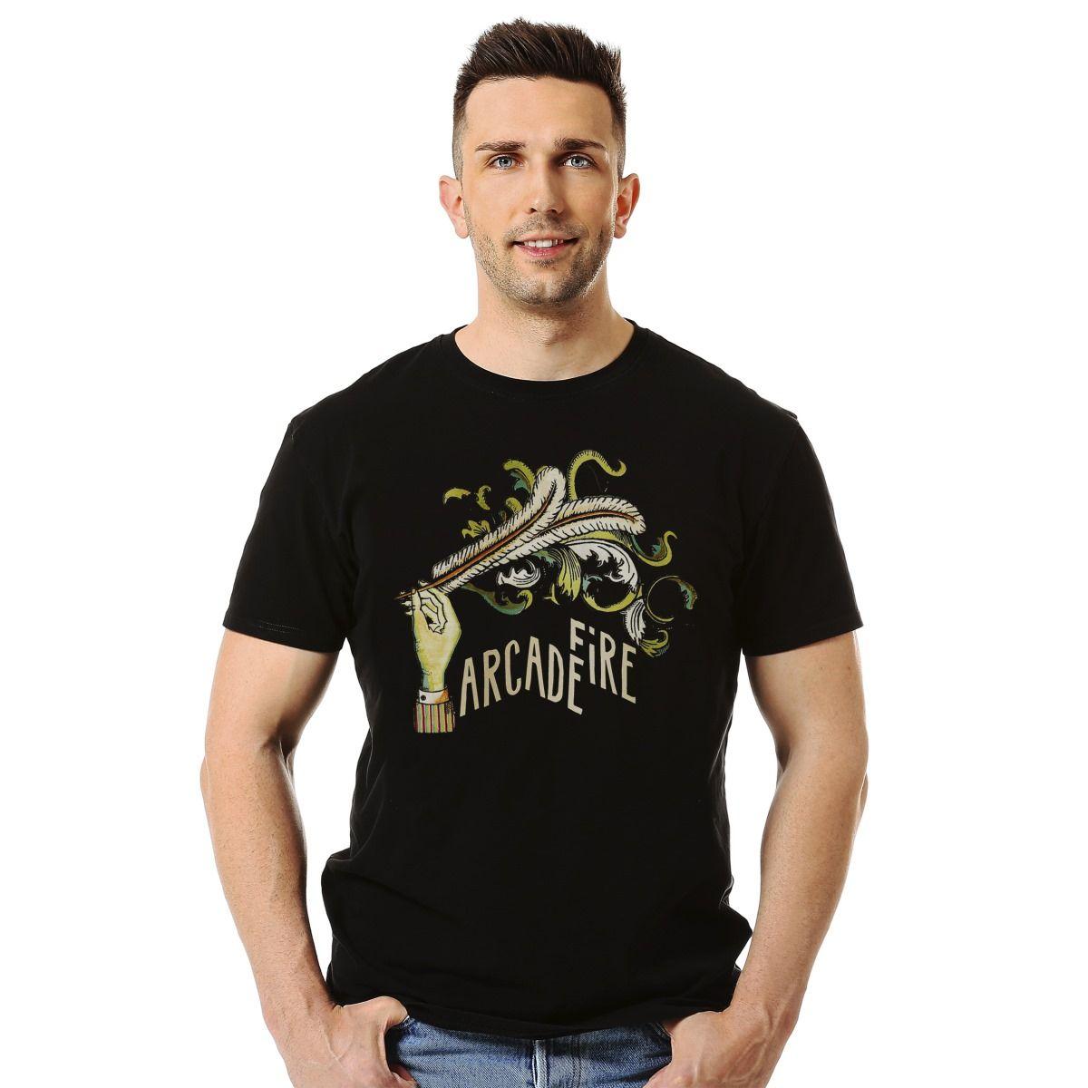 ARCADE FIRE FUNERAL ART POLERA MANGA CORTA HOMBRE-2