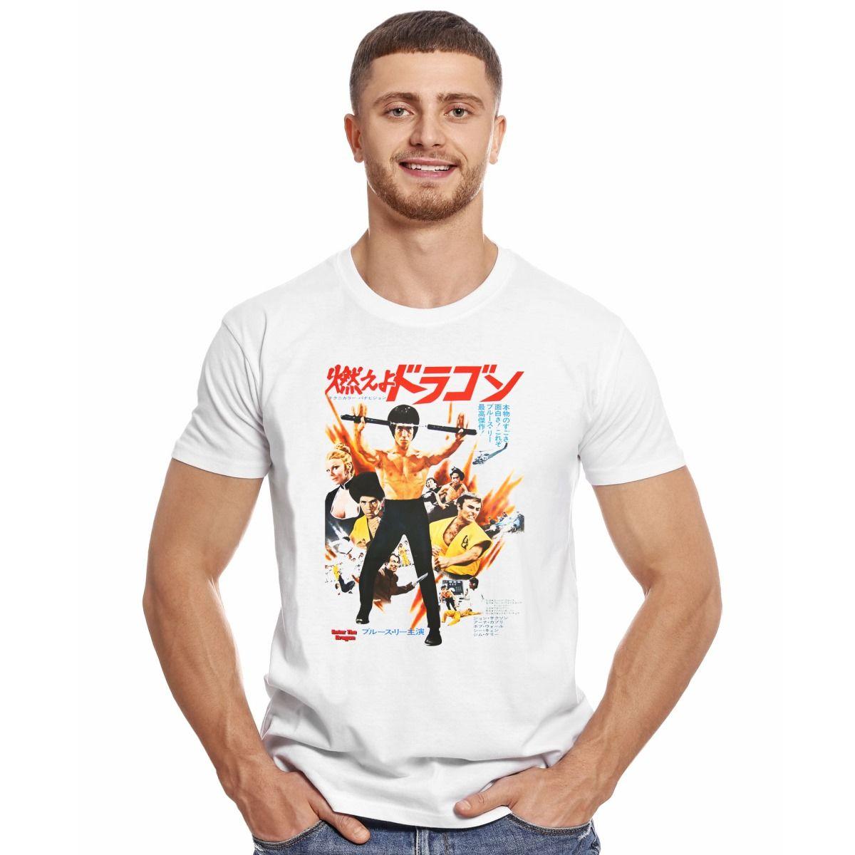 BRUCE LEE ENTER THE DRAGON JAPONES POLERA MANGA CORTA HOMBRE-2