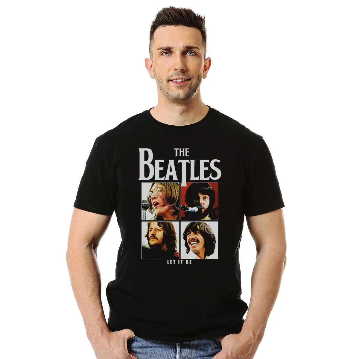Polera The Beatles Let It Be Rock-2