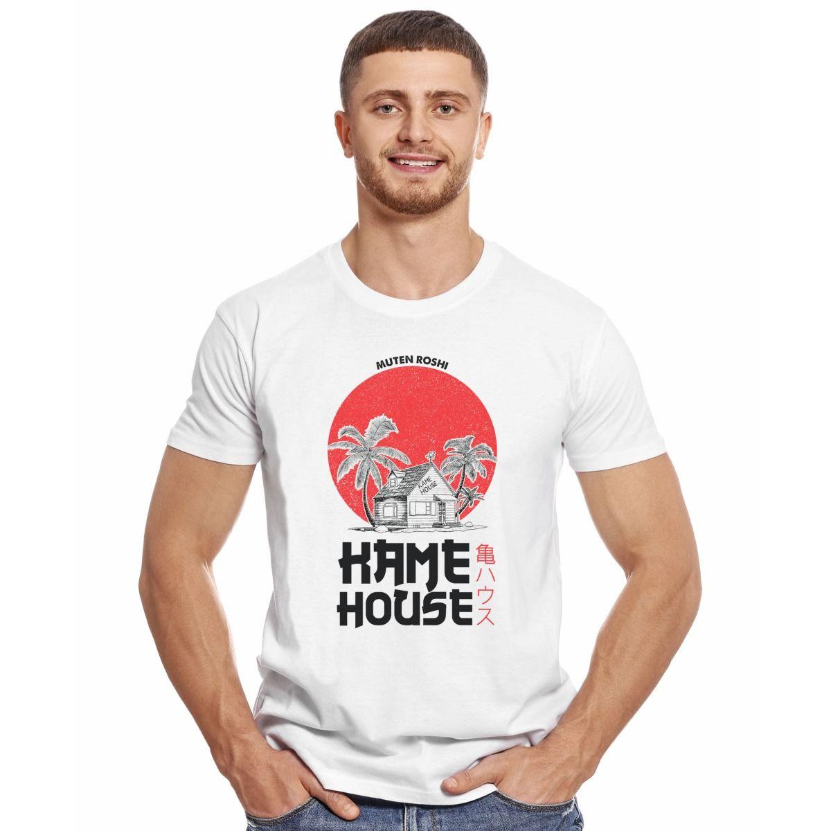 DRAGON BALL MUTEN ROSHI KAME HOUSE POLERA MANGA CORTA HOMBRE-2