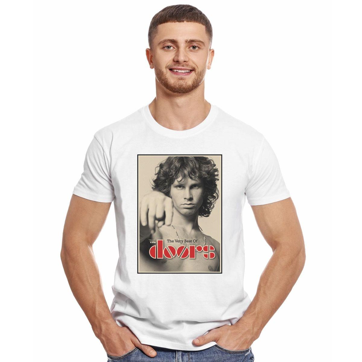 THE DOORS THE BEST OF POLERA MANGA CORTA HOMBRE-2