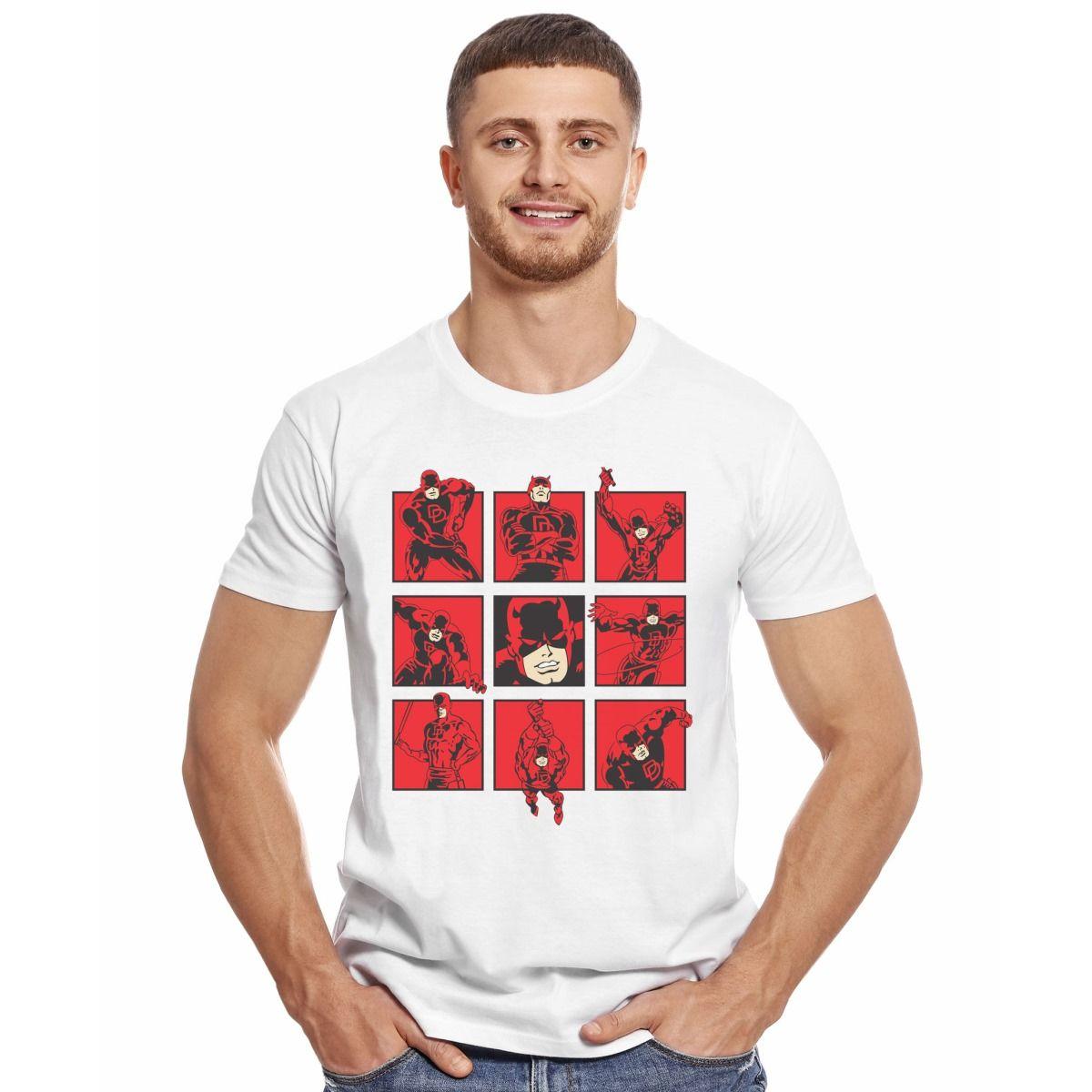 DAREDEVIL COMIC ESCENAS POLERA MANGA CORTA HOMBRE-2