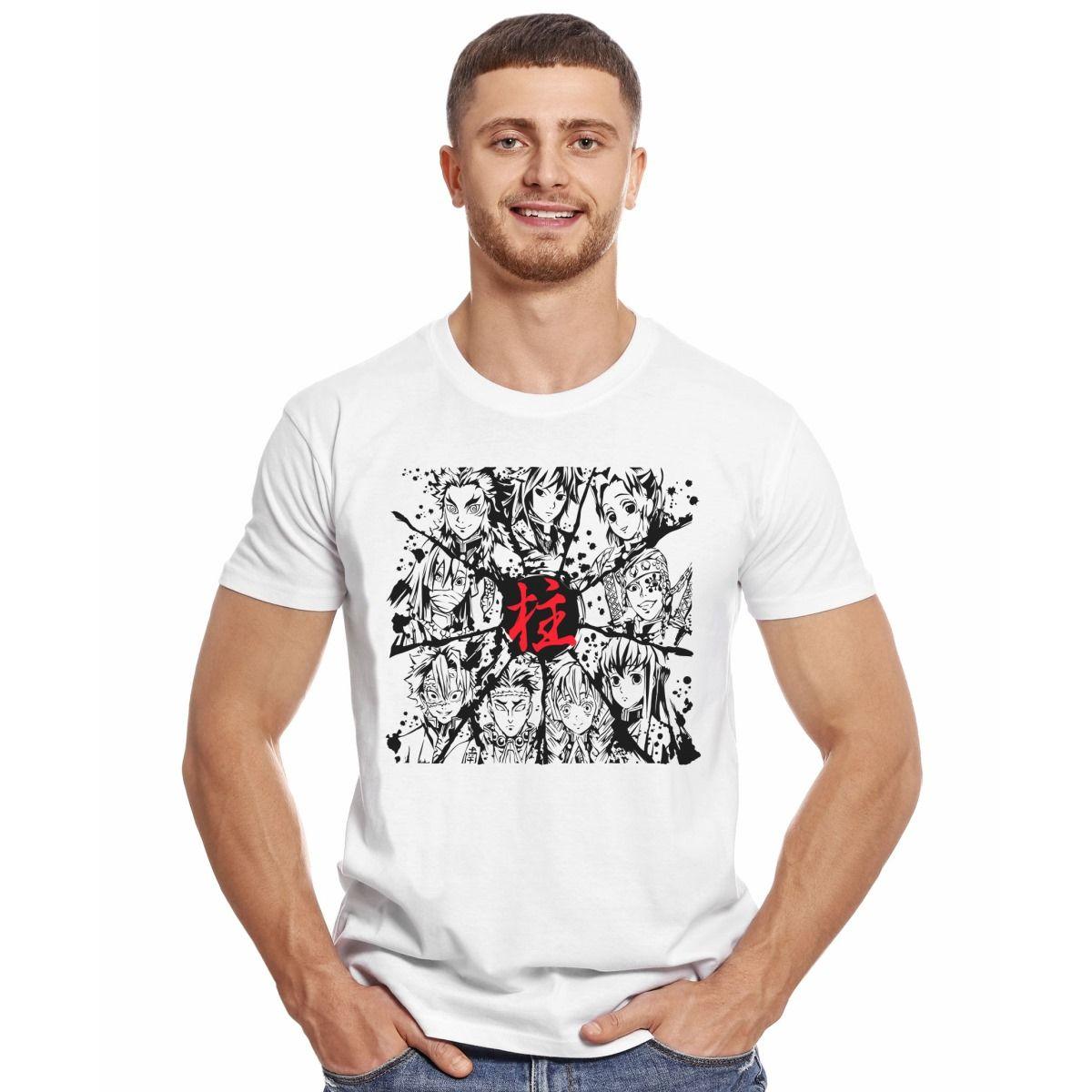 DEMON SLAYER PERSONAJES SPLATTER KIMETSU NO YAIBA POLERA MANGA CORTA HOMBRE-2