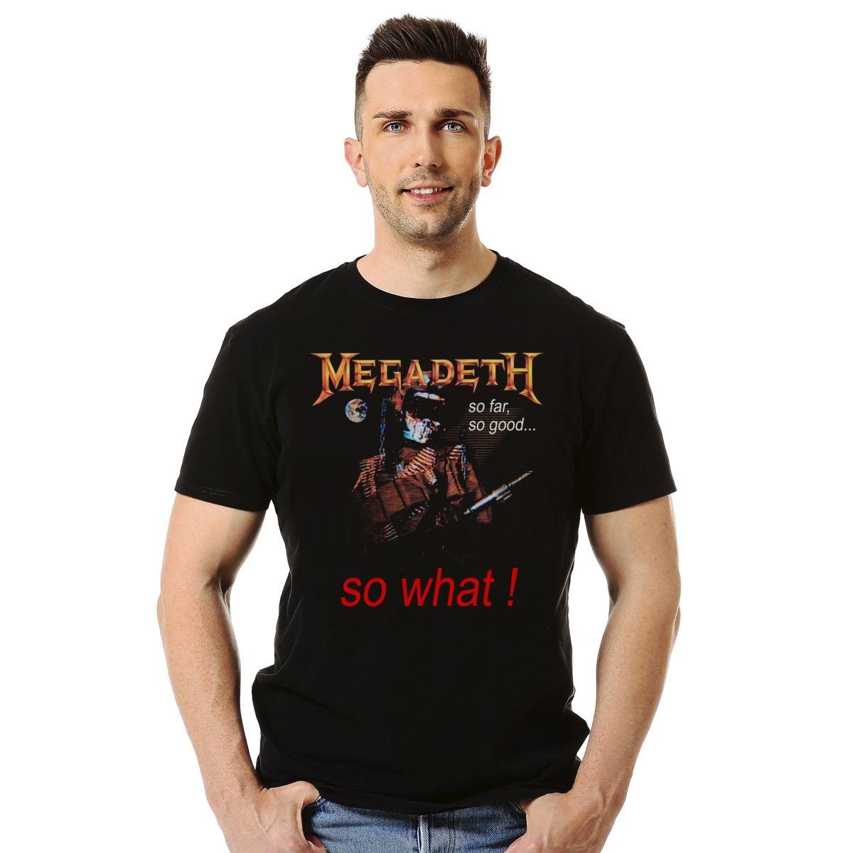MEGADETH SO FAR SO GOOD SO WHAT POLERA MANGA CORTA HOMBRE-2
