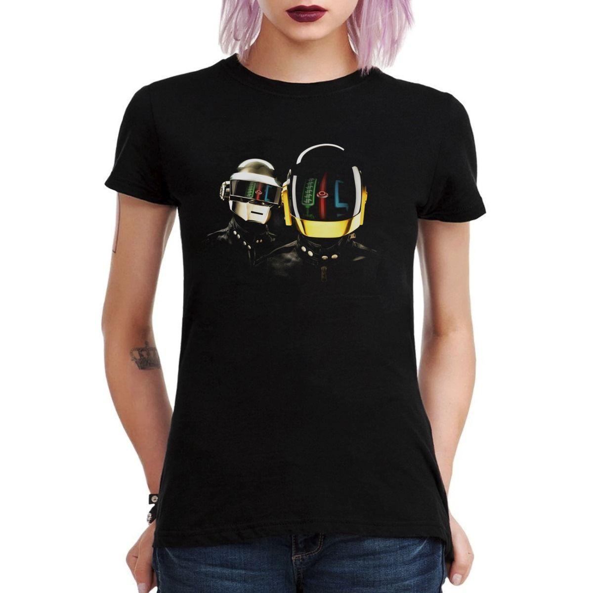 DAFT PUNK HELMET 2 POLERA MUJER-2