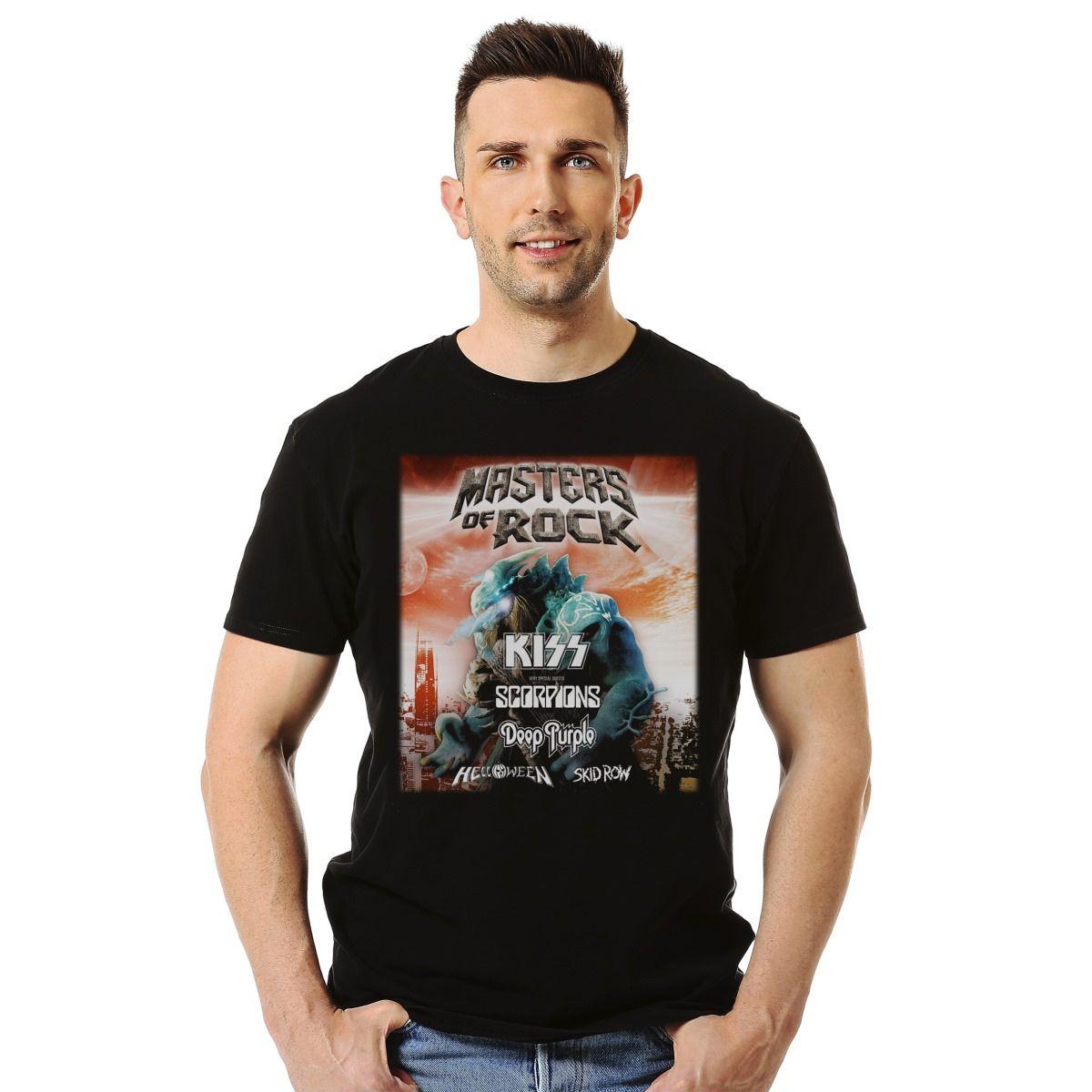 Polera Kiss Masters Of Rock Chile 2023 Scorpions Helloween Deep Purple Skid Row Rock-2