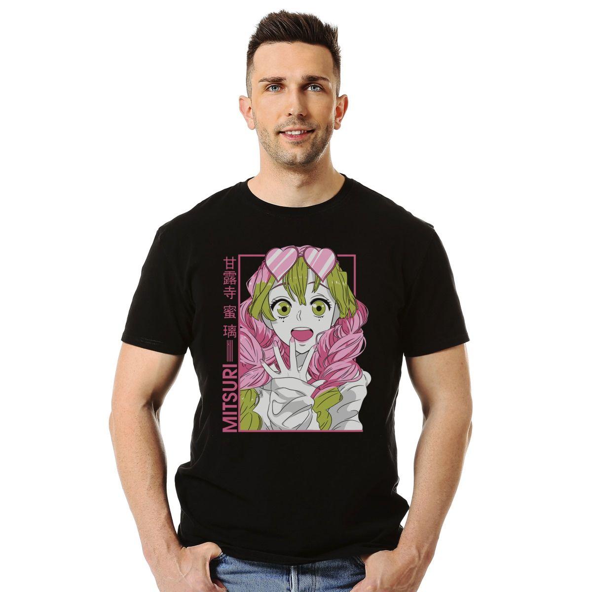 DEMON SLAYER MITSURI SORPRENDIDA POLERA MANGA CORTA HOMBRE-2