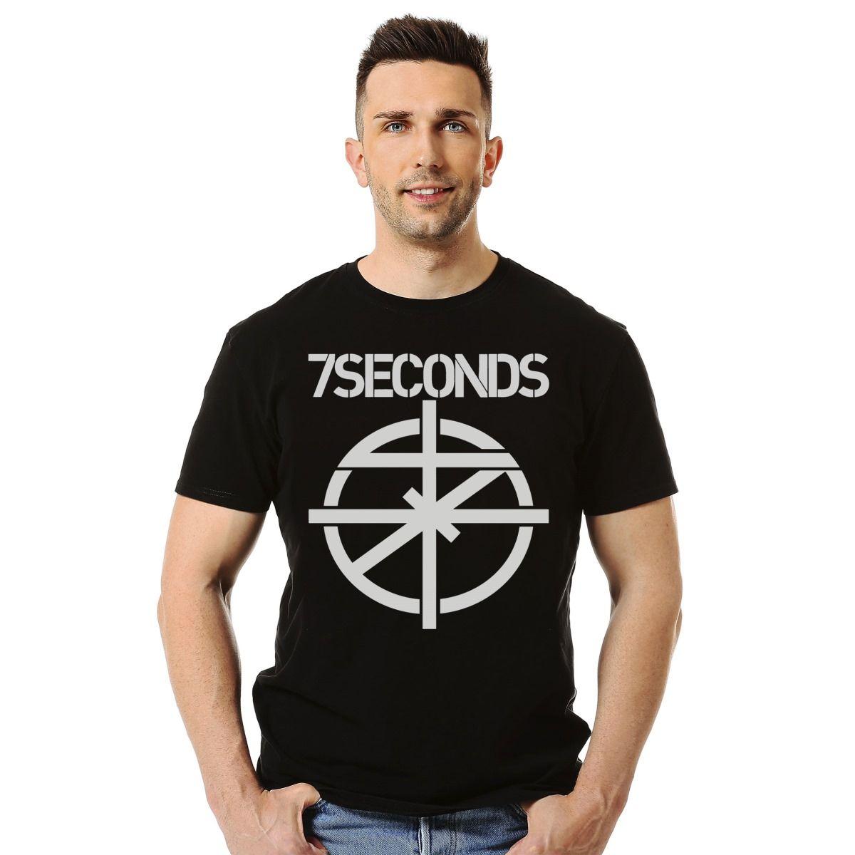 7 SECONDS LOGO STENCIL POLERA MANGA CORTA HOMBRE-2