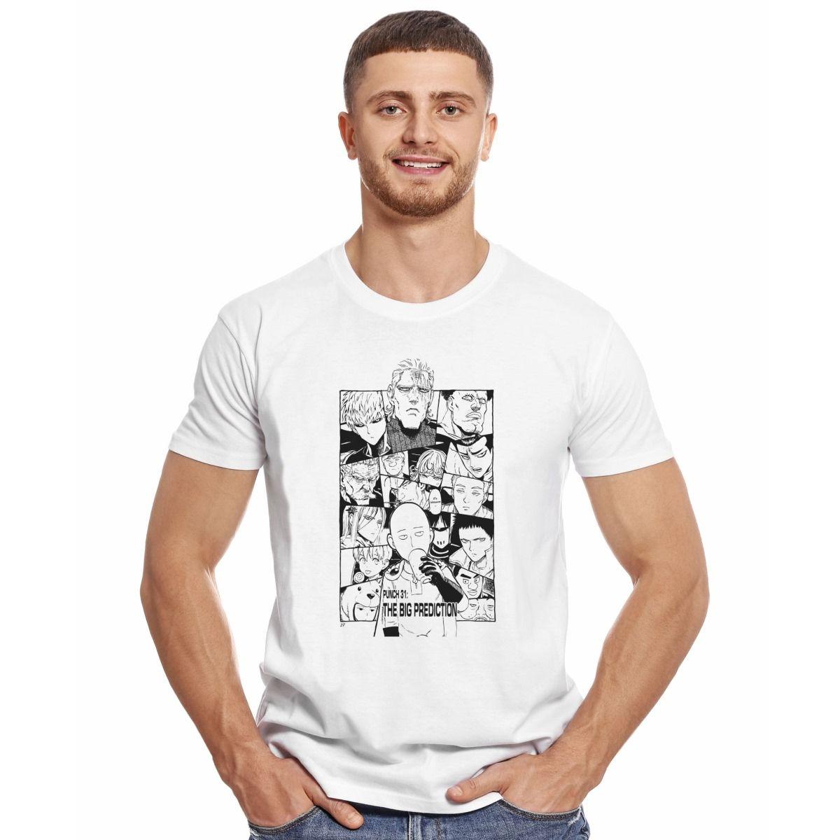 ONE PUNCH MAN PERSONAJES 31 THE BIG PREDICITION POLERA MANGA CORTA HOMBRE-2