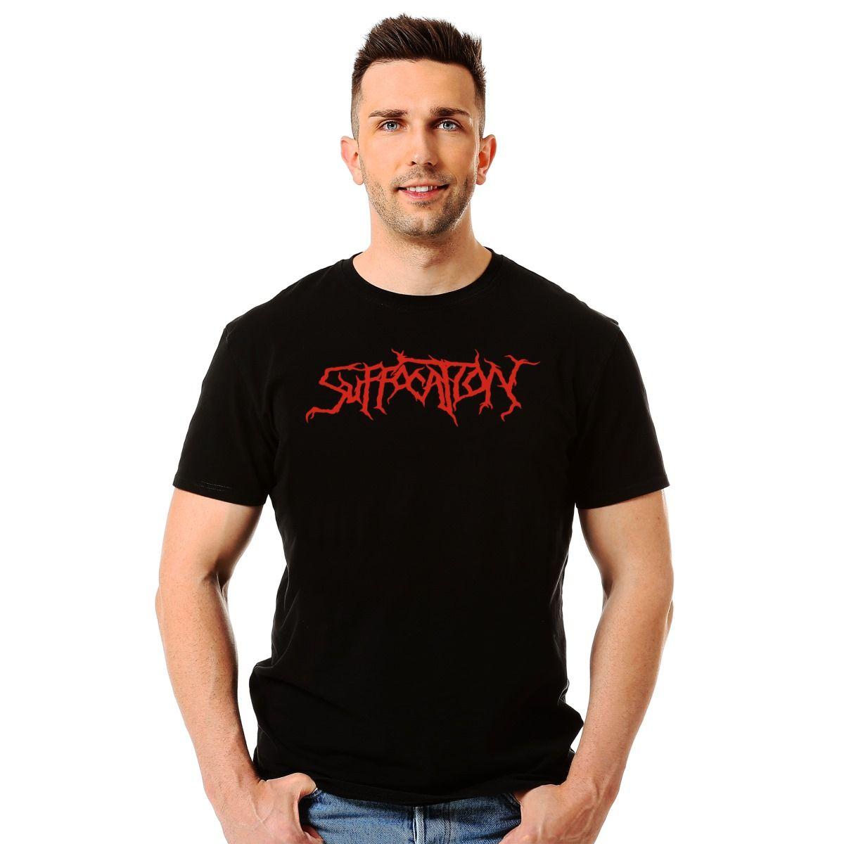 SUFFOCATION LOGO POLERA MANGA CORTA HOMBRE-2