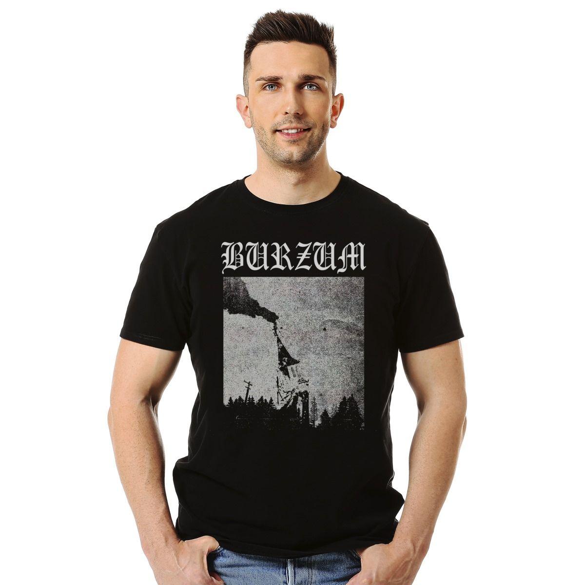BURZUM CHURCH ON FIRE POLERA MANGA CORTA HOMBRE-2