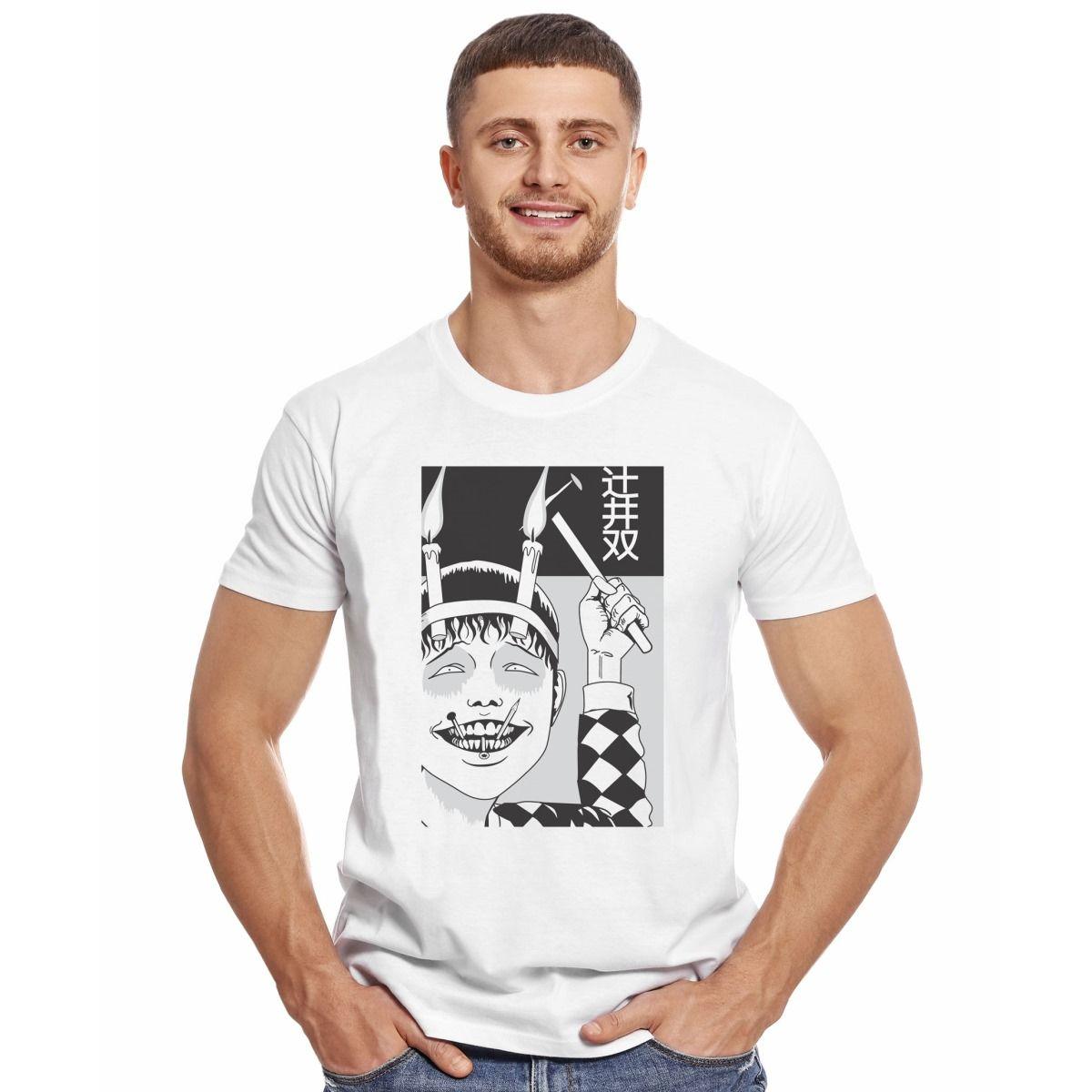 JUNJI ITO SOUICHI VELAS CLAVOS POLERA MANGA CORTA HOMBRE-2