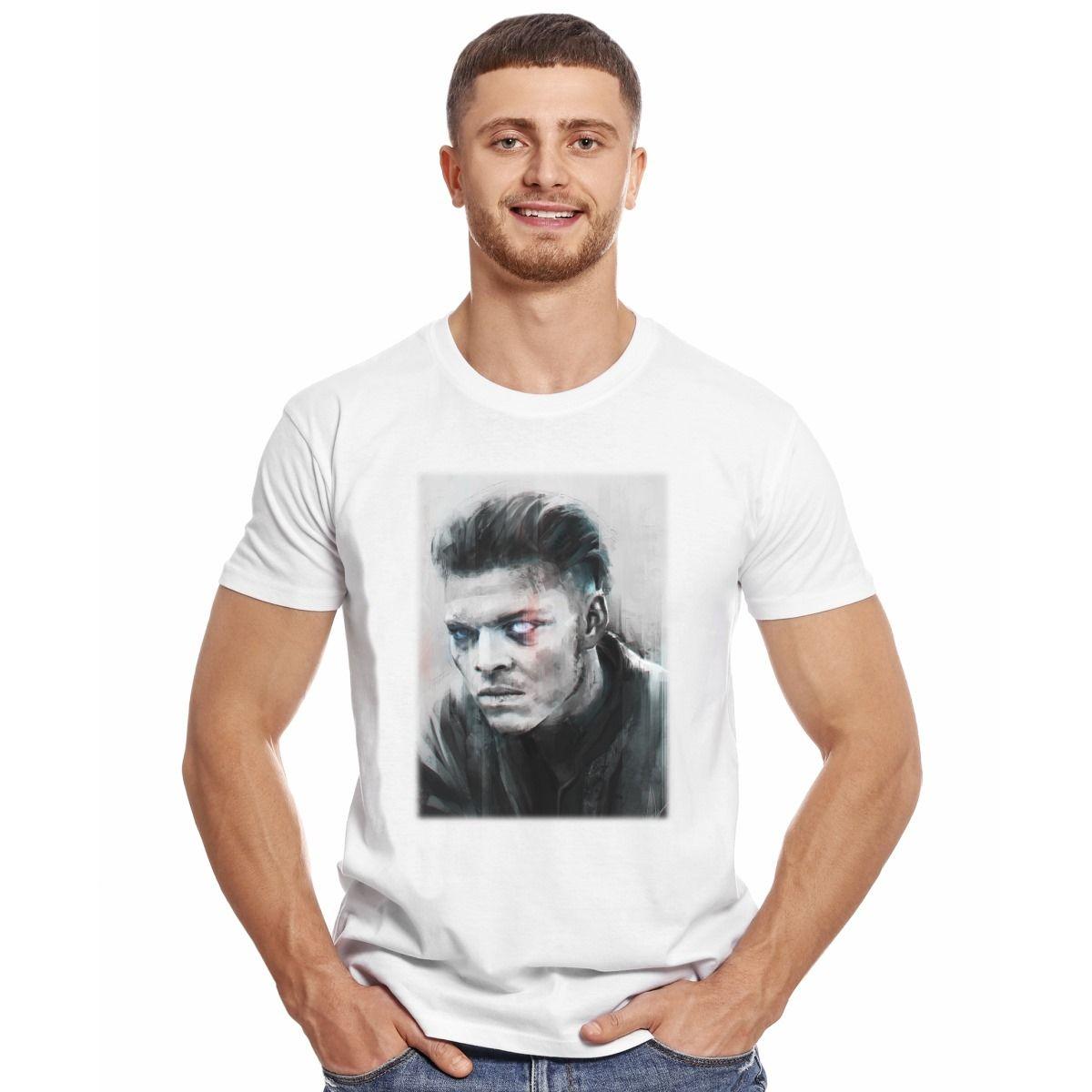 VIKINGOS IVAR FACE FANART POLERA MANGA CORTA HOMBRE-2
