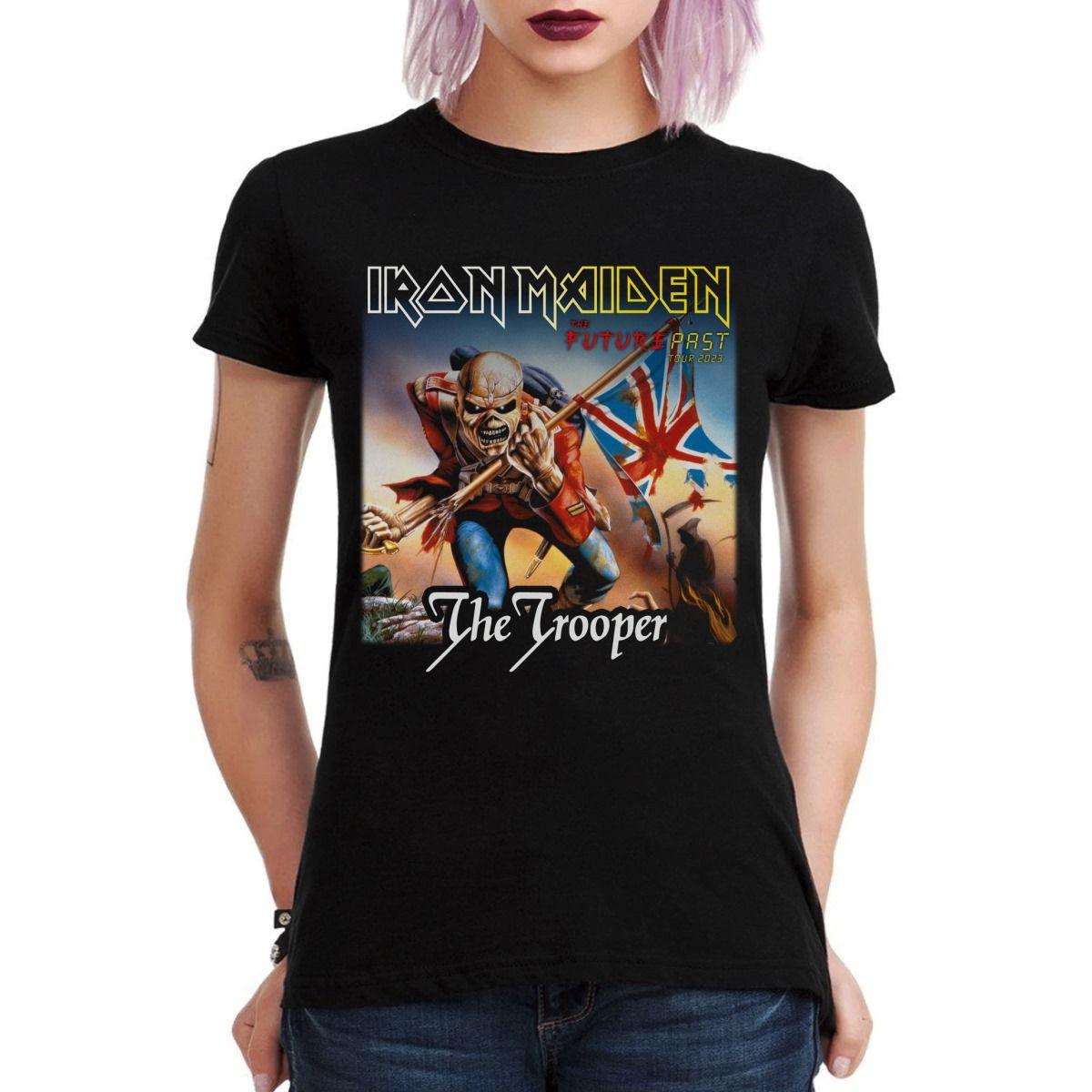 IRON MAIDEN THE TROOPER TOUR 2023 CHILE POLERA MUJER-2