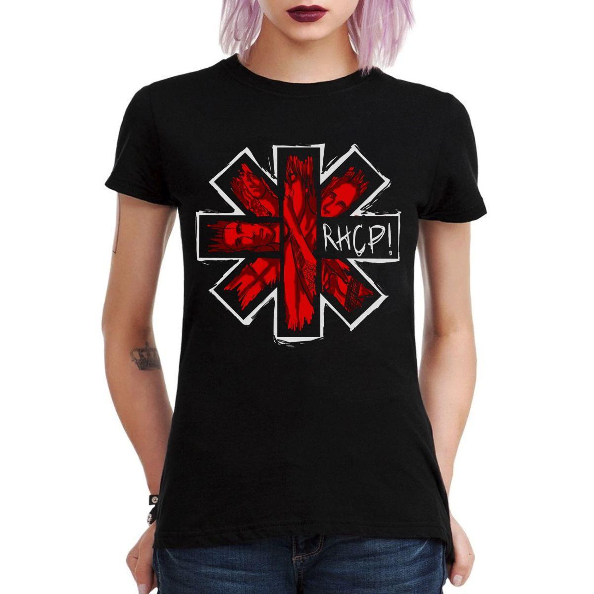 RED HOT CHILI PEPPERS LOGO INTEGRANTES POLERA MUJER-2