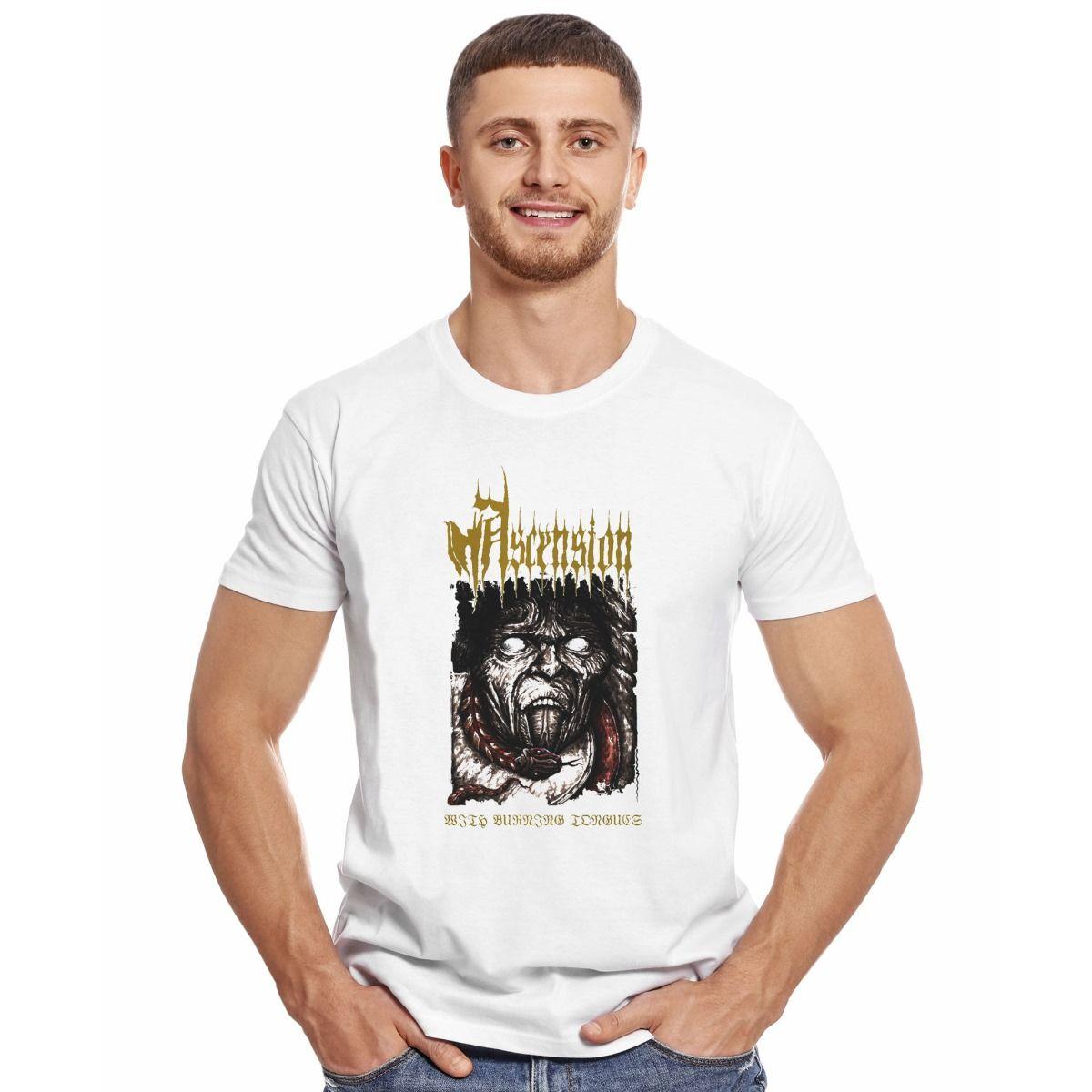 ASCENSION WITH BURNING TONGUES POLERA MANGA CORTA HOMBRE-2