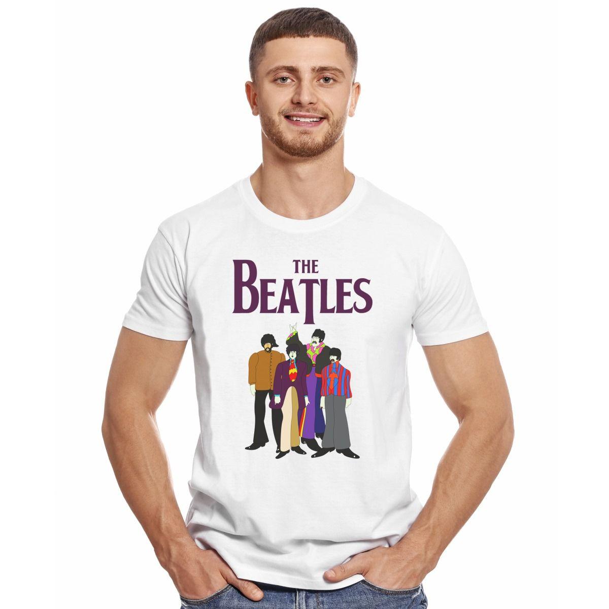 THE BEATLES LINEUP COMIC POLERA MANGA CORTA HOMBRE-2