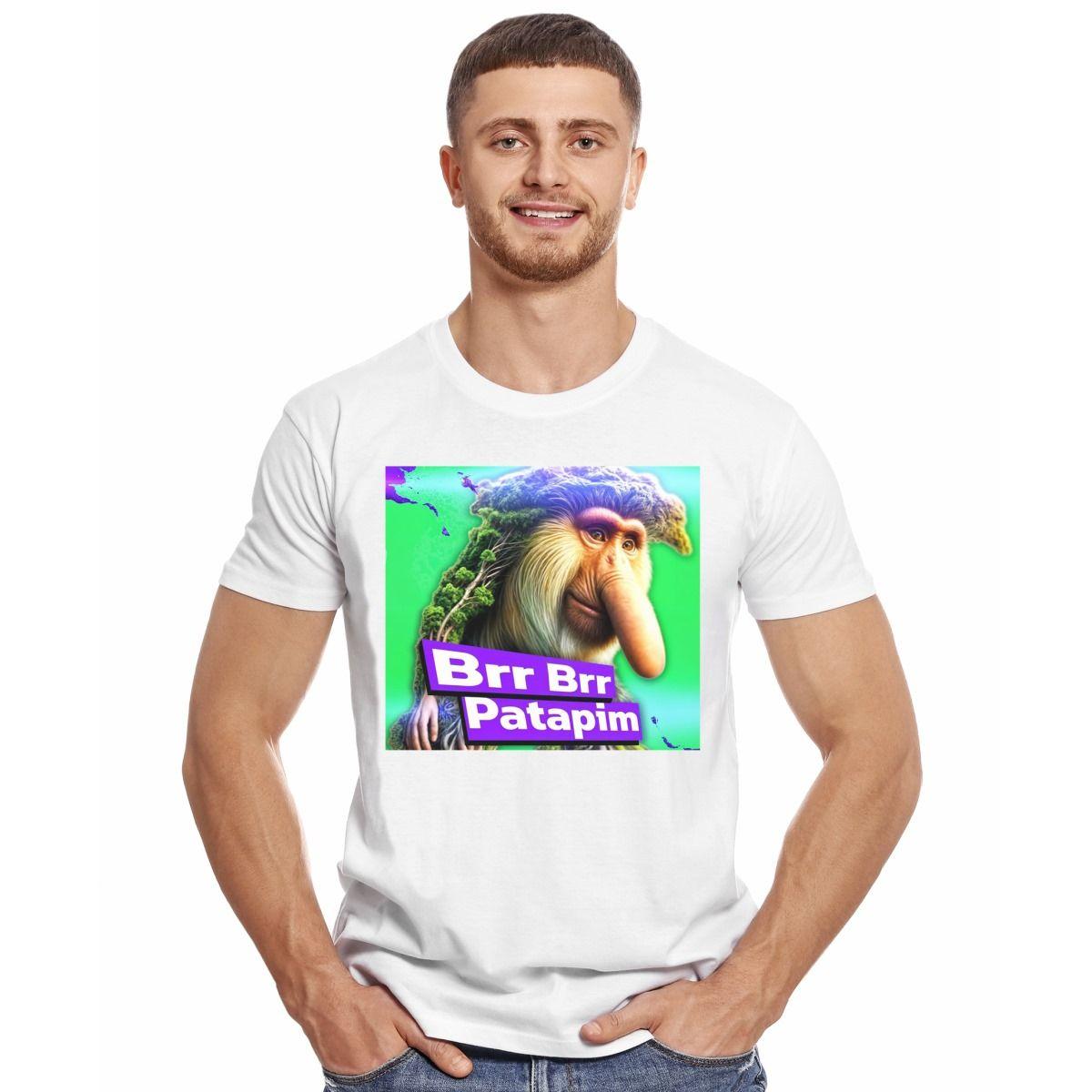 BRR BRR PATAPIM BRAIN ROT ITALIANO POLERA MANGA CORTA HOMBRE-2