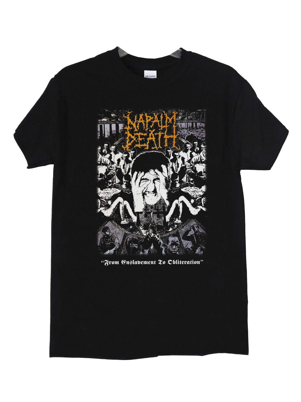 Polera Napalm Death From Enslavement To Obliteration-2