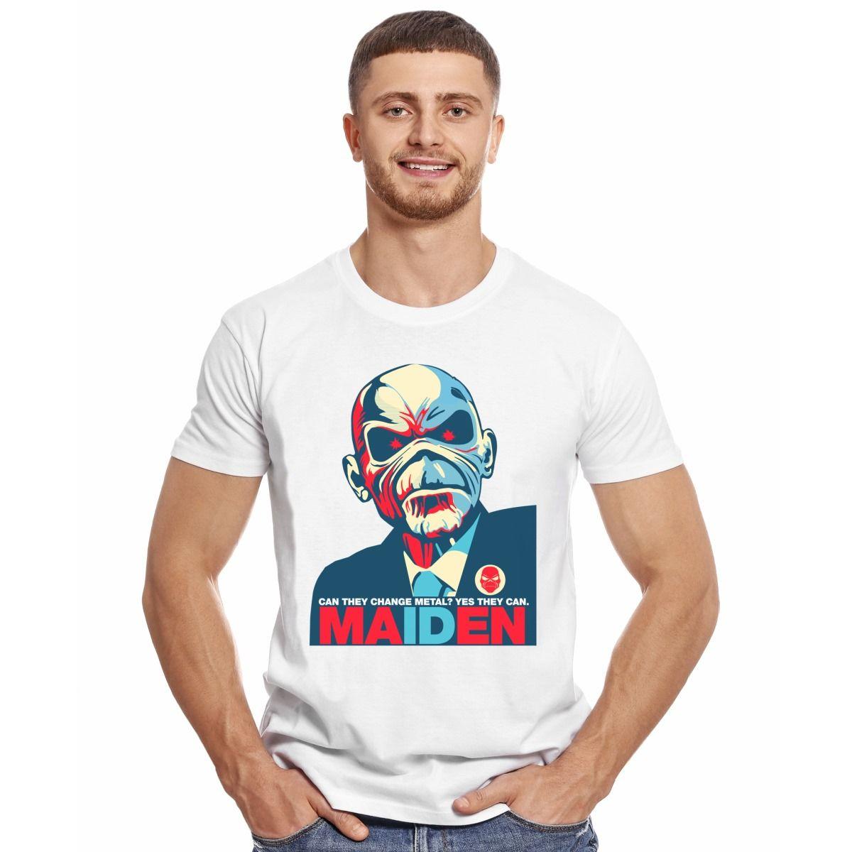 IRON MAIDEN EDDIE PRESIDENT POLERA MANGA CORTA HOMBRE-2