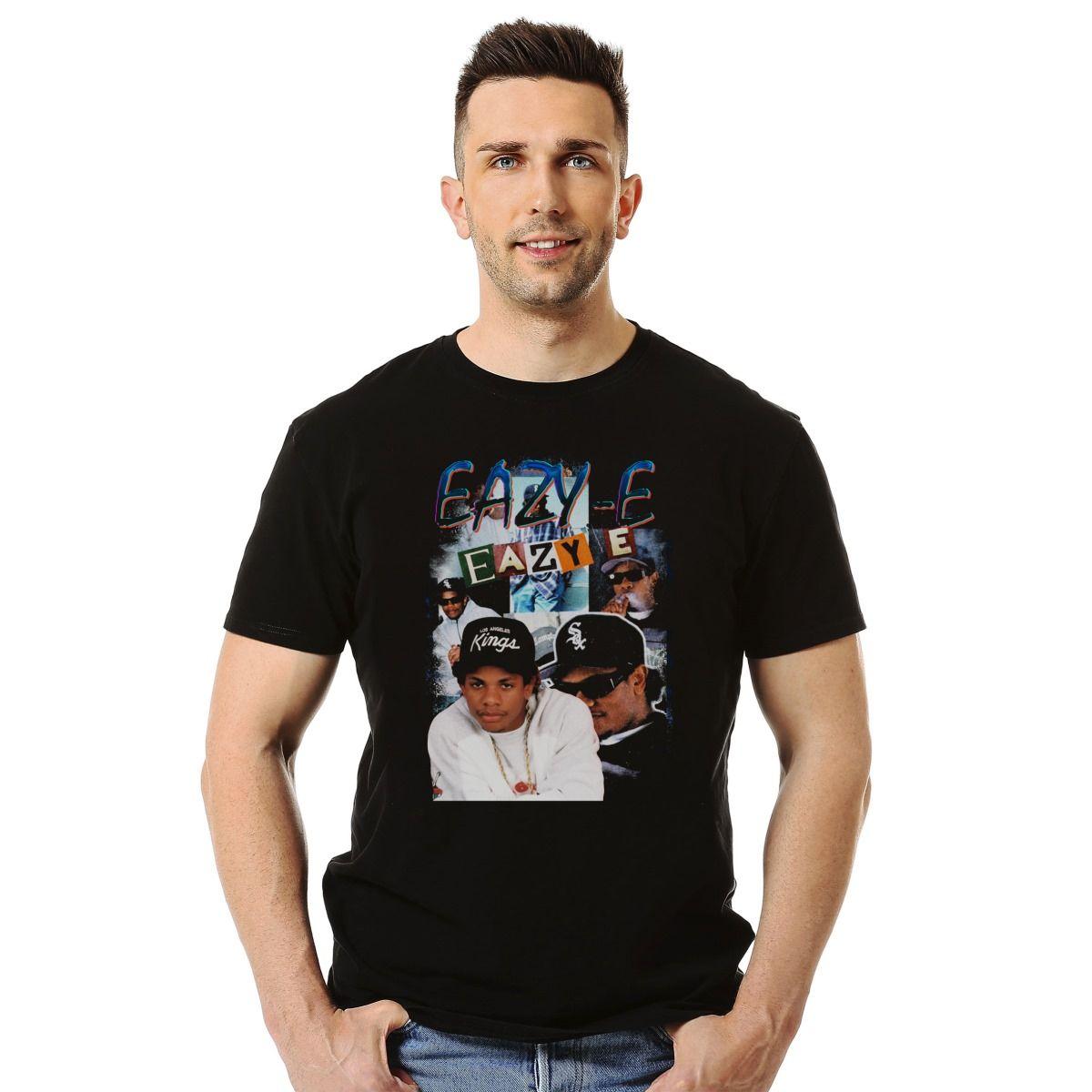 EAZY E SMOKING POLERA MANGA CORTA HOMBRE-2