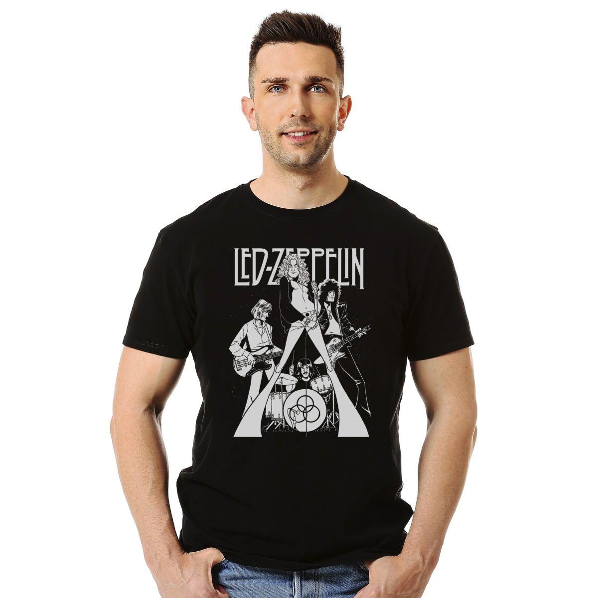 Polera Led Zeppelin Cartoon Rock-2