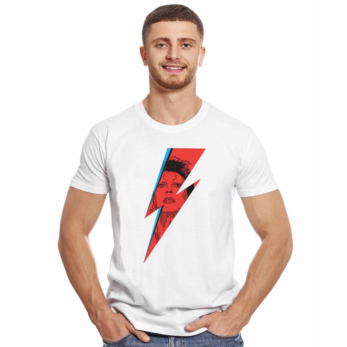 DAVID BOWIE RAYO POLERA MANGA CORTA HOMBRE-2