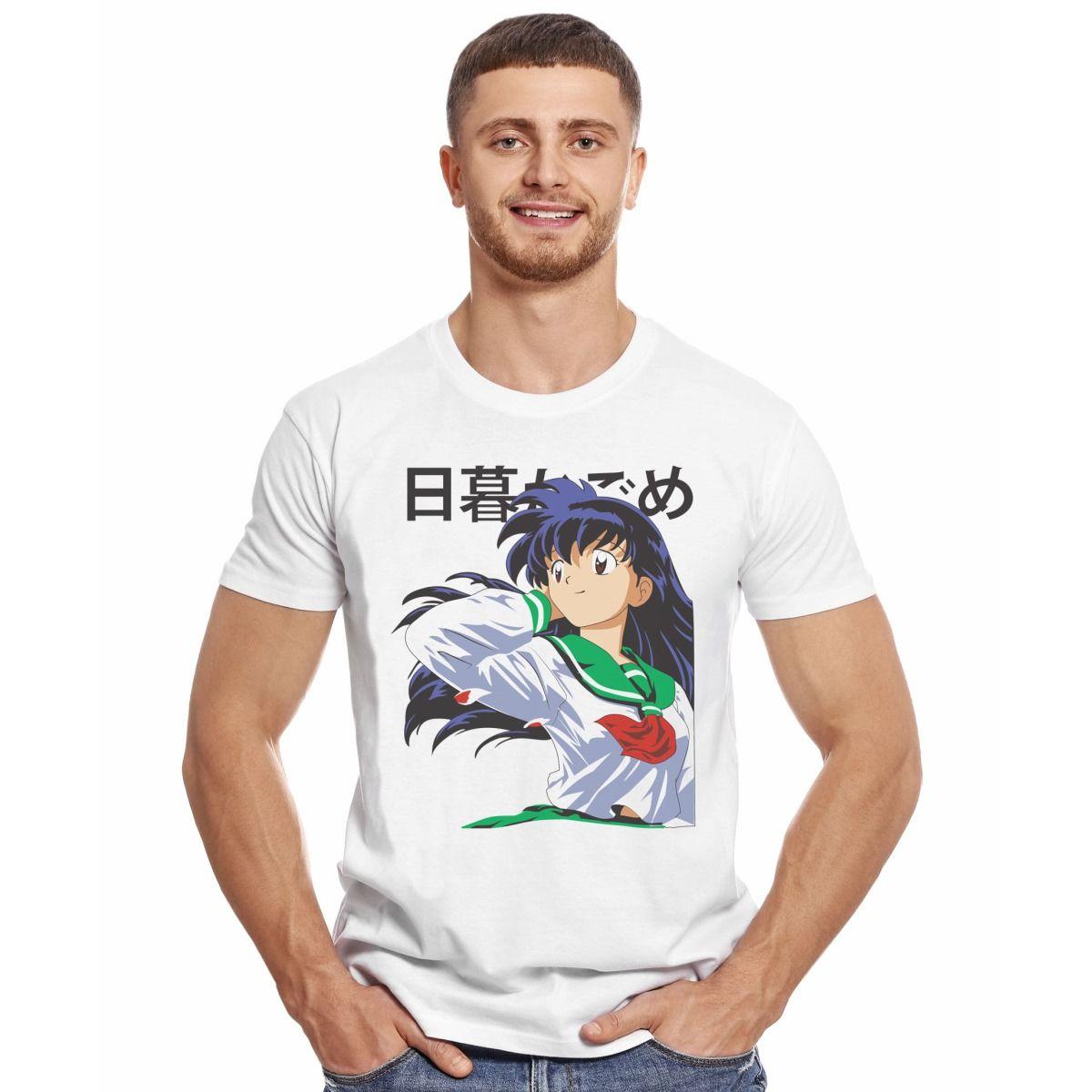 INUYASHA KAGOME HIGURASHI POLERA MANGA CORTA HOMBRE-2