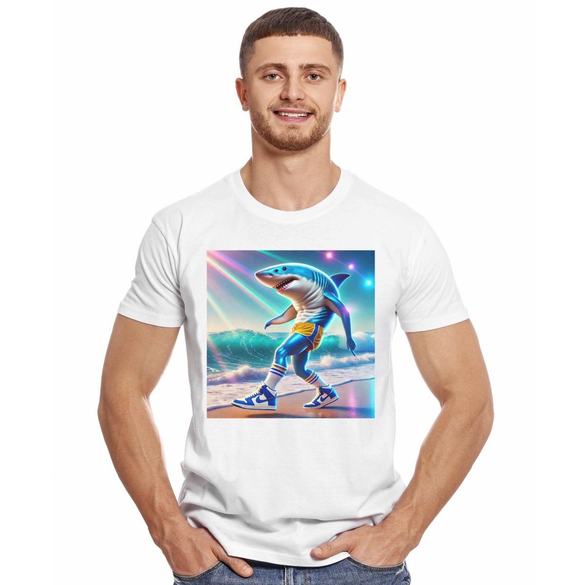 TRALALERO TRALALA BRAINROT ITALIANO POSTER POLERA MANGA CORTA HOMBRE-2