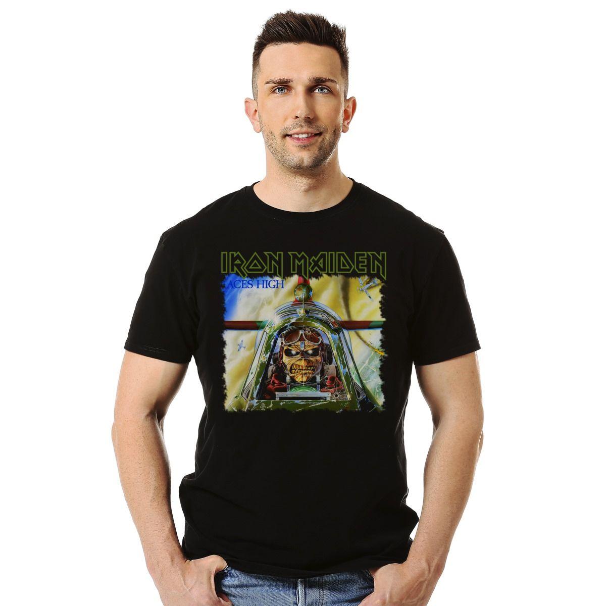 Polera Iron Maiden Aces High Metal-2